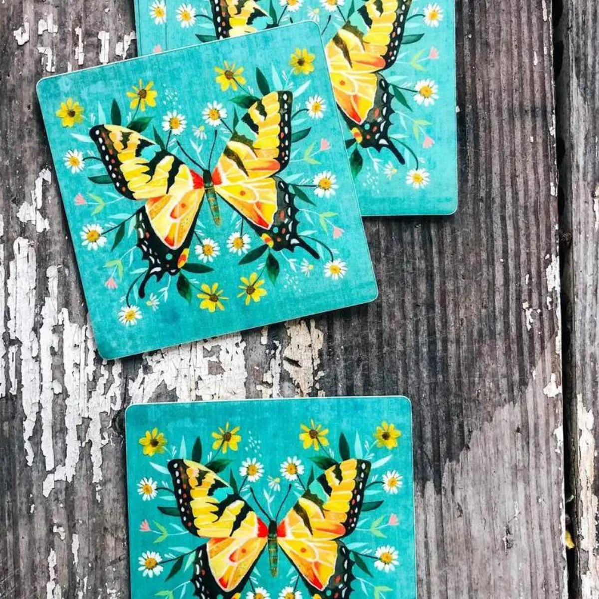 Autocollant Katie Daisy Papillon
