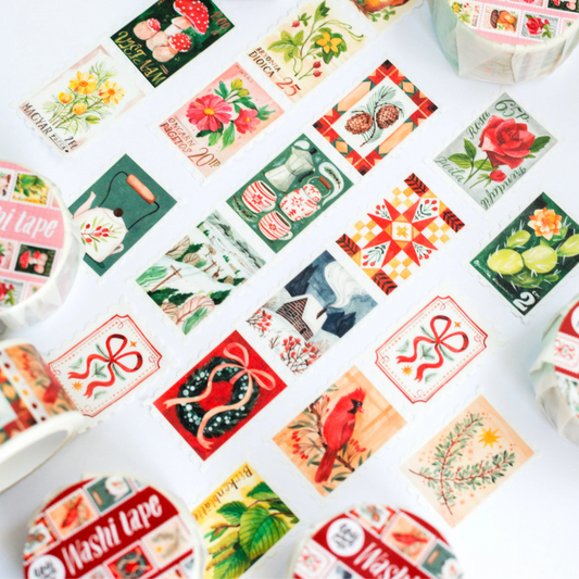 Masking Tape Timbres de Noël - Wild Pencil