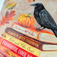 Affiche Bibliothèque d'automne - Katie Daisy