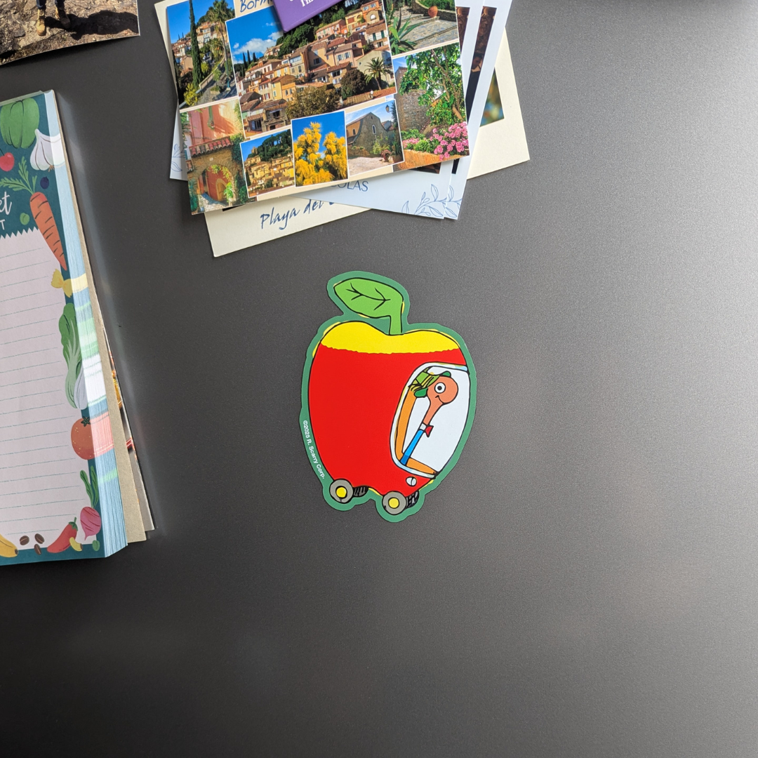 Aimant Apple Car Lowly Worm - Richard Scarry