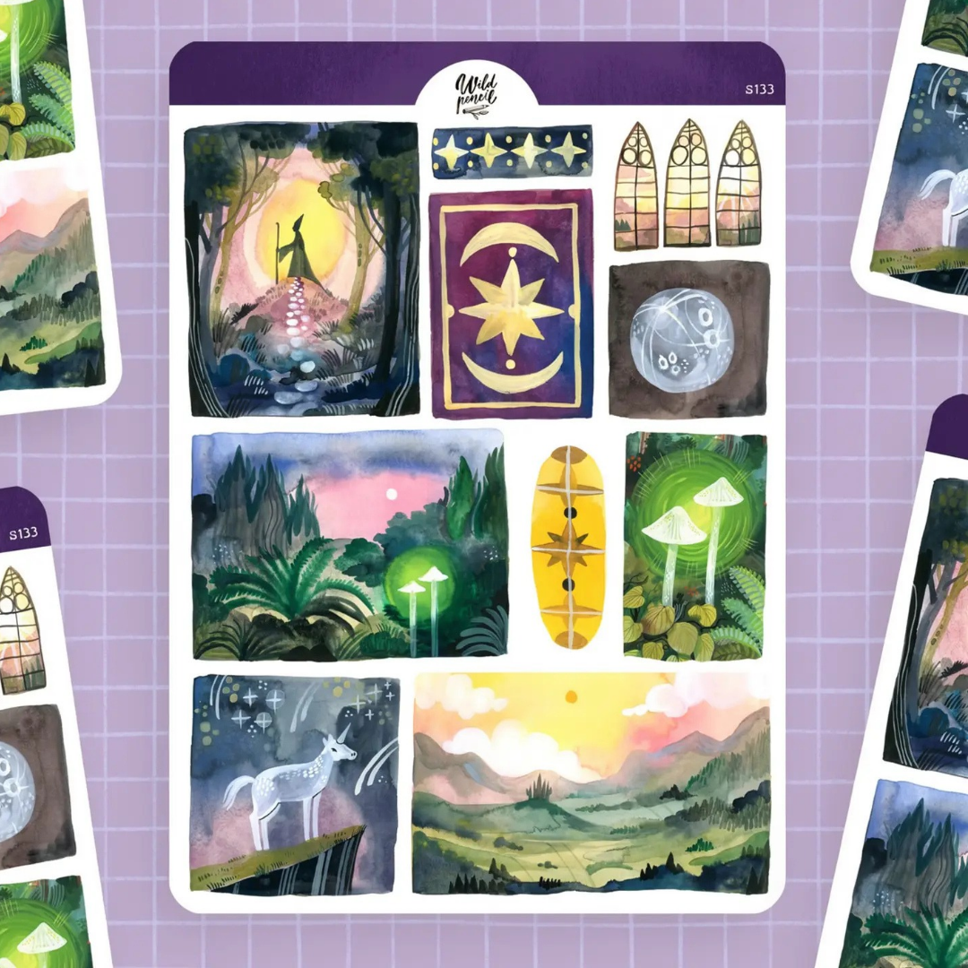 Stickers Paysages Magiques Wild Pencil Studio