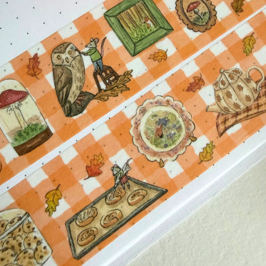 Masking Tape L'étagère d'Automne des Souris Miss Fauvine