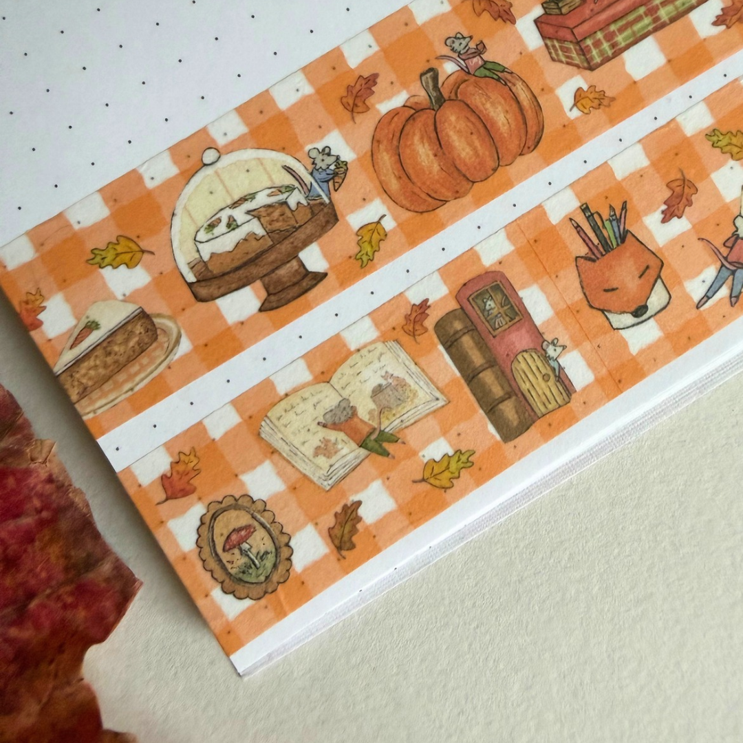 Masking Tape L'étagère d'Automne des Souris Miss Fauvine