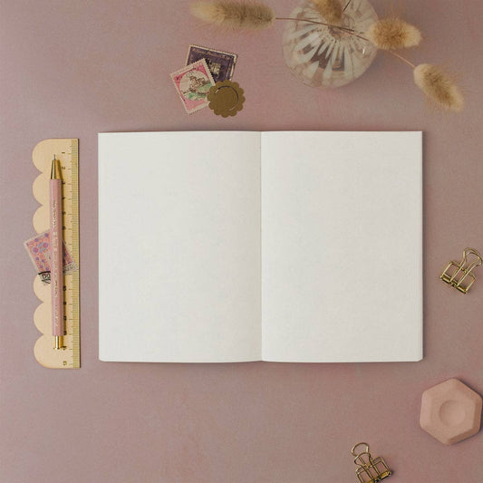 Mini Carnet à pages blanches Lune Endormie Sister Paper Co.