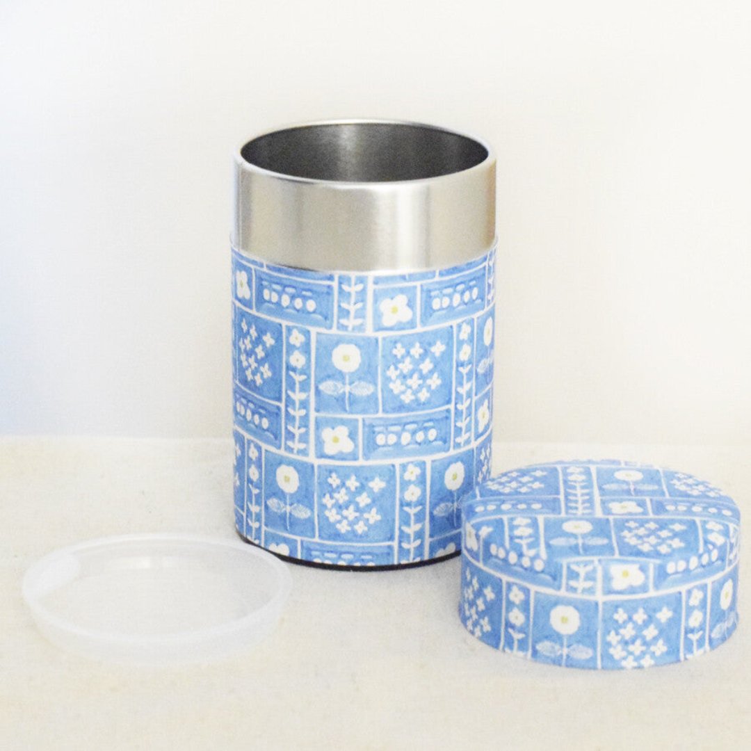 Boîte à Thé Japonaise en Papier Washi Fleurs Blanches
