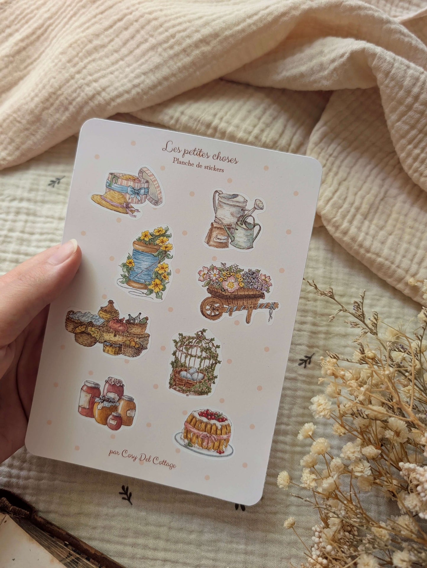 Planche de Stickers Les Petites Choses Cosy Del Cottage