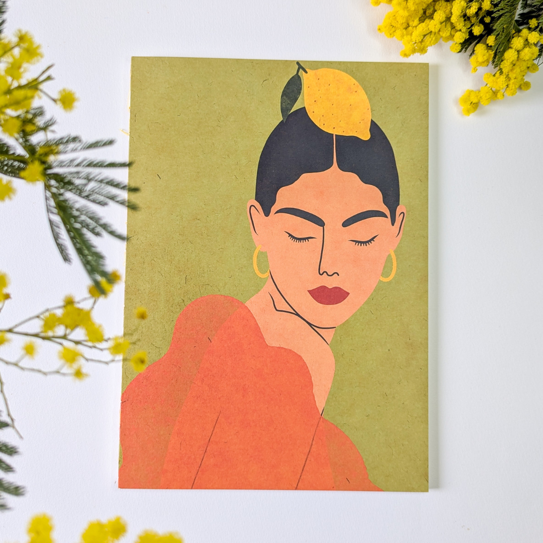 Pascale Éditions – Cahier A4 Frida – Pages Lignées & Blanches