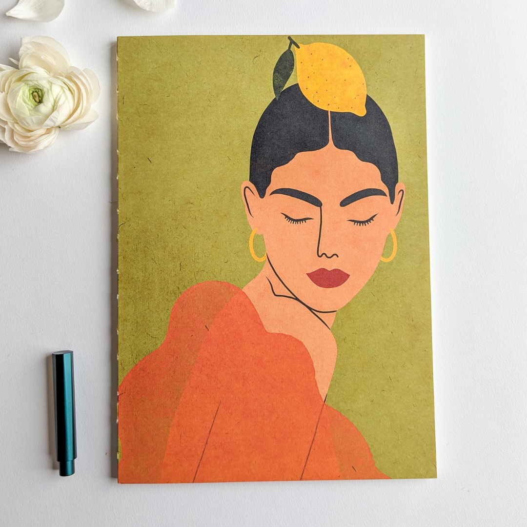 Pascale Éditions – Cahier A4 Frida – Pages Lignées & Blanches