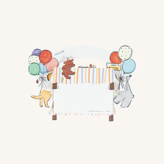 Carte Happy Birthday Chiens Pop-Up