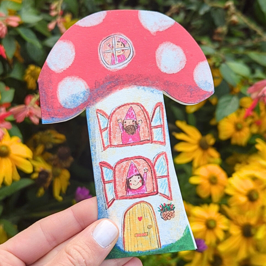 Carte Maison Champignon - Laura Skilbeck