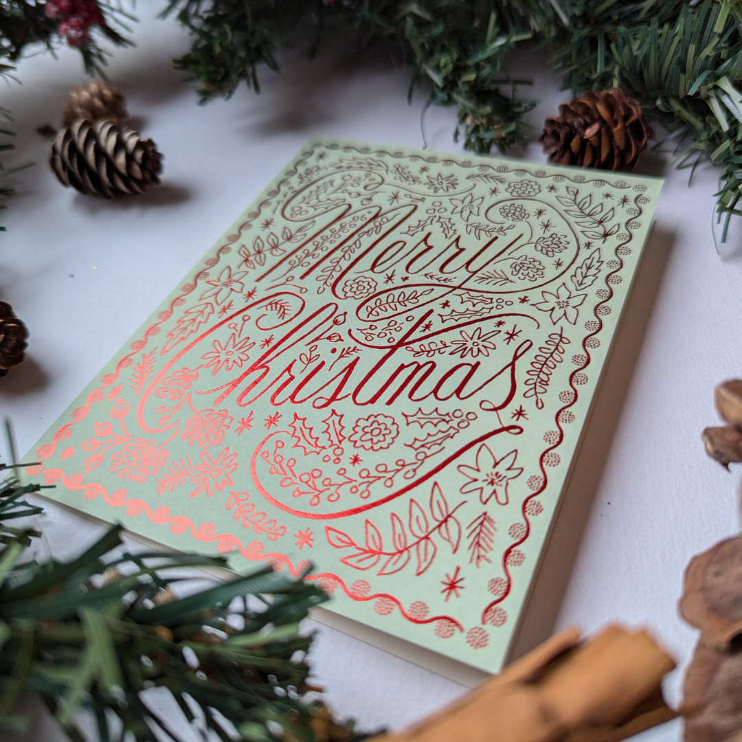Carte De Noël Merry Christmas