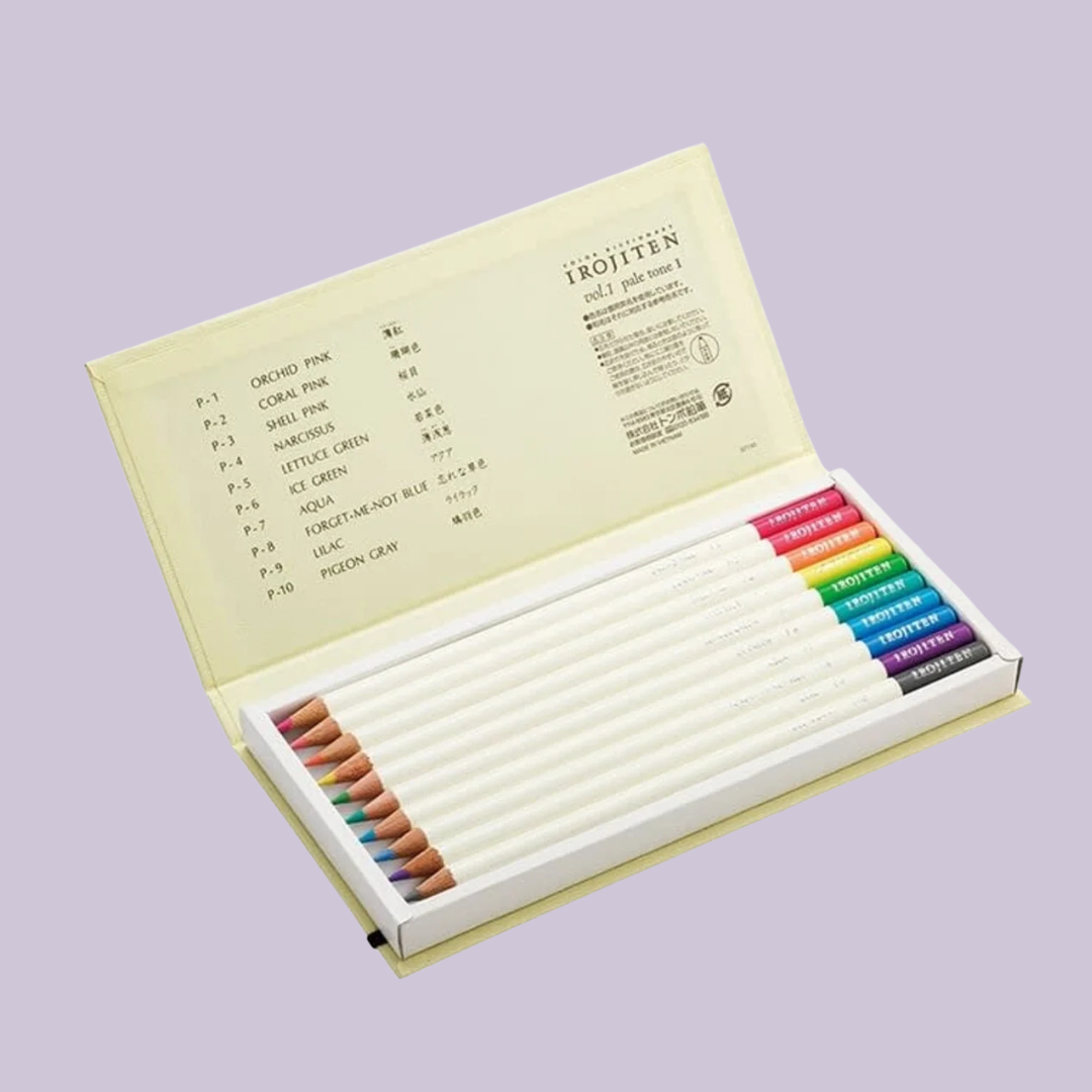Set de 10 couleurs - Tombow - Irojiten vol. 1 : couleurs pastels