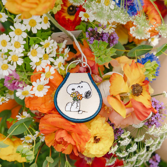 Porte-clés Snoopy Bouquet de Fleurs - Peanuts