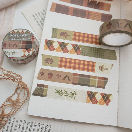 Masking Tape Patchwork d’Automne n°2 Note & Wish