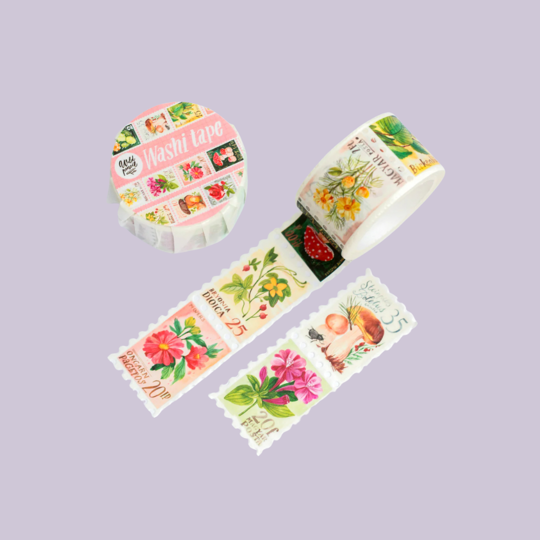 Masking Tape Timbres Botaniques - The Wild Pencil