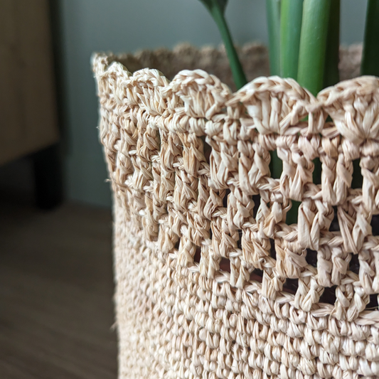 Cache-Pot En Raphia Eléanore