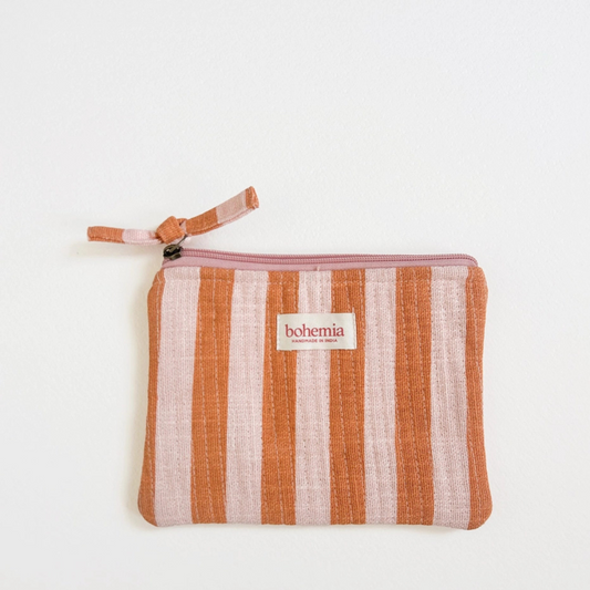 Pochette Moyenne à Rayures Jaipur - Bohemia Design