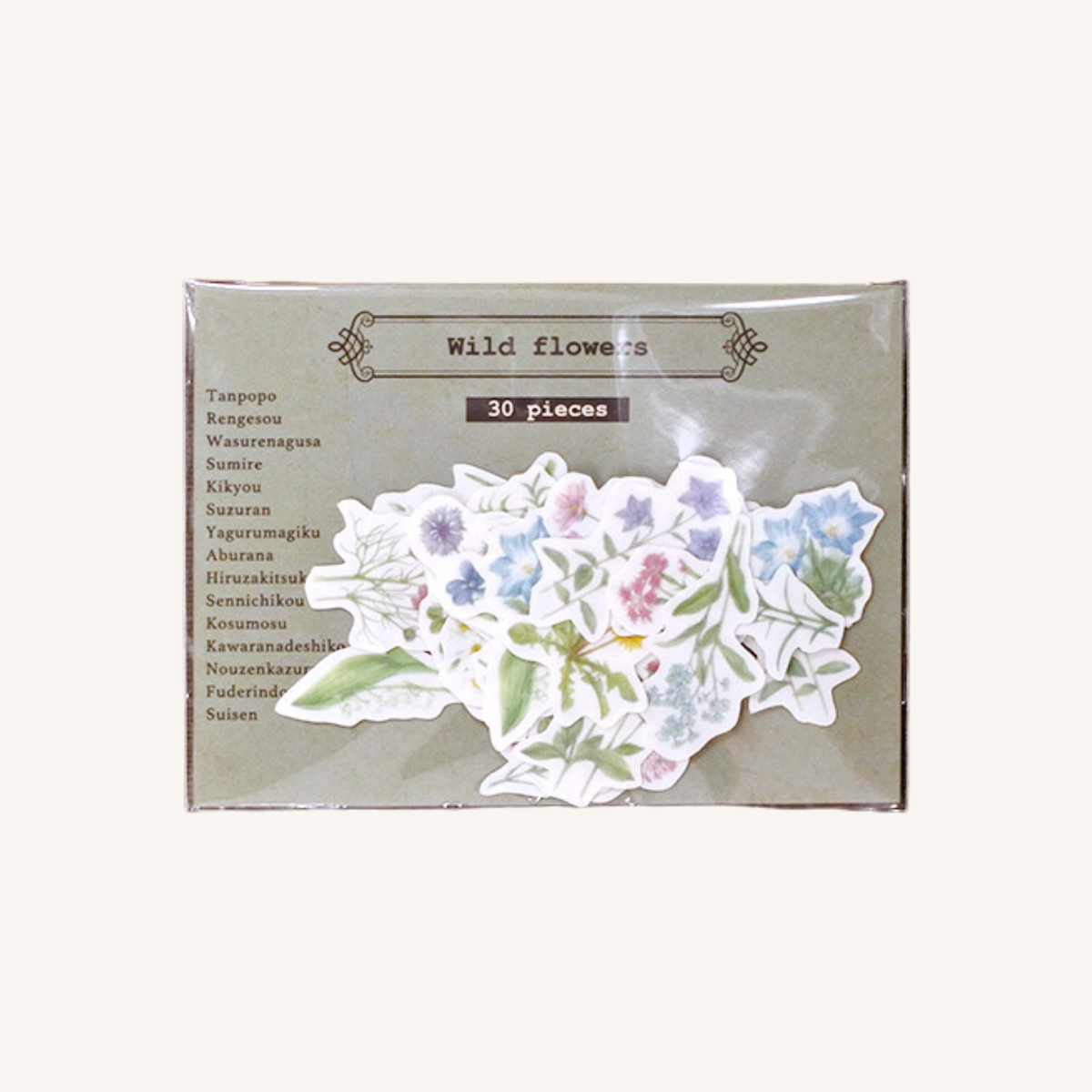 Stickers Japonais Fleurs Sauvages