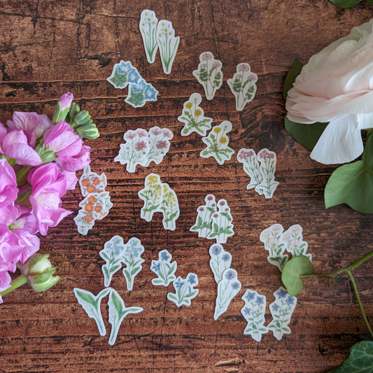 Stickers Japonais Fleurs Sauvages