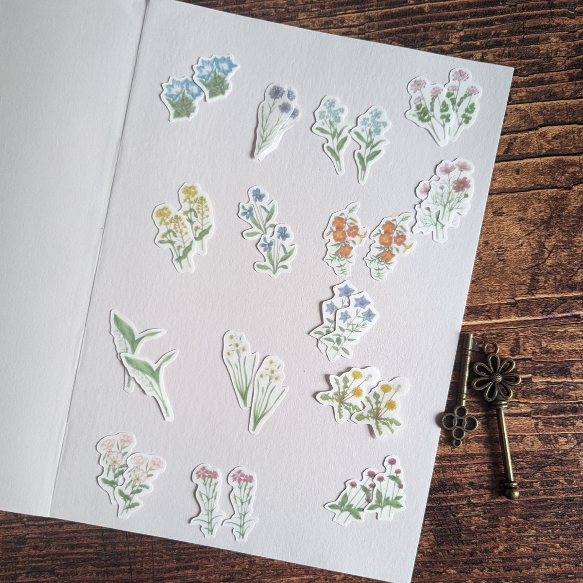 Stickers Japonais Fleurs Sauvages