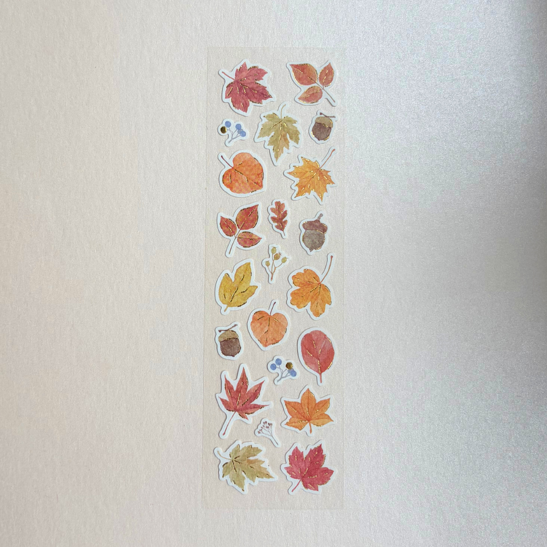 Stickers Feuilles d’automne dorées - Nb Co. Japan