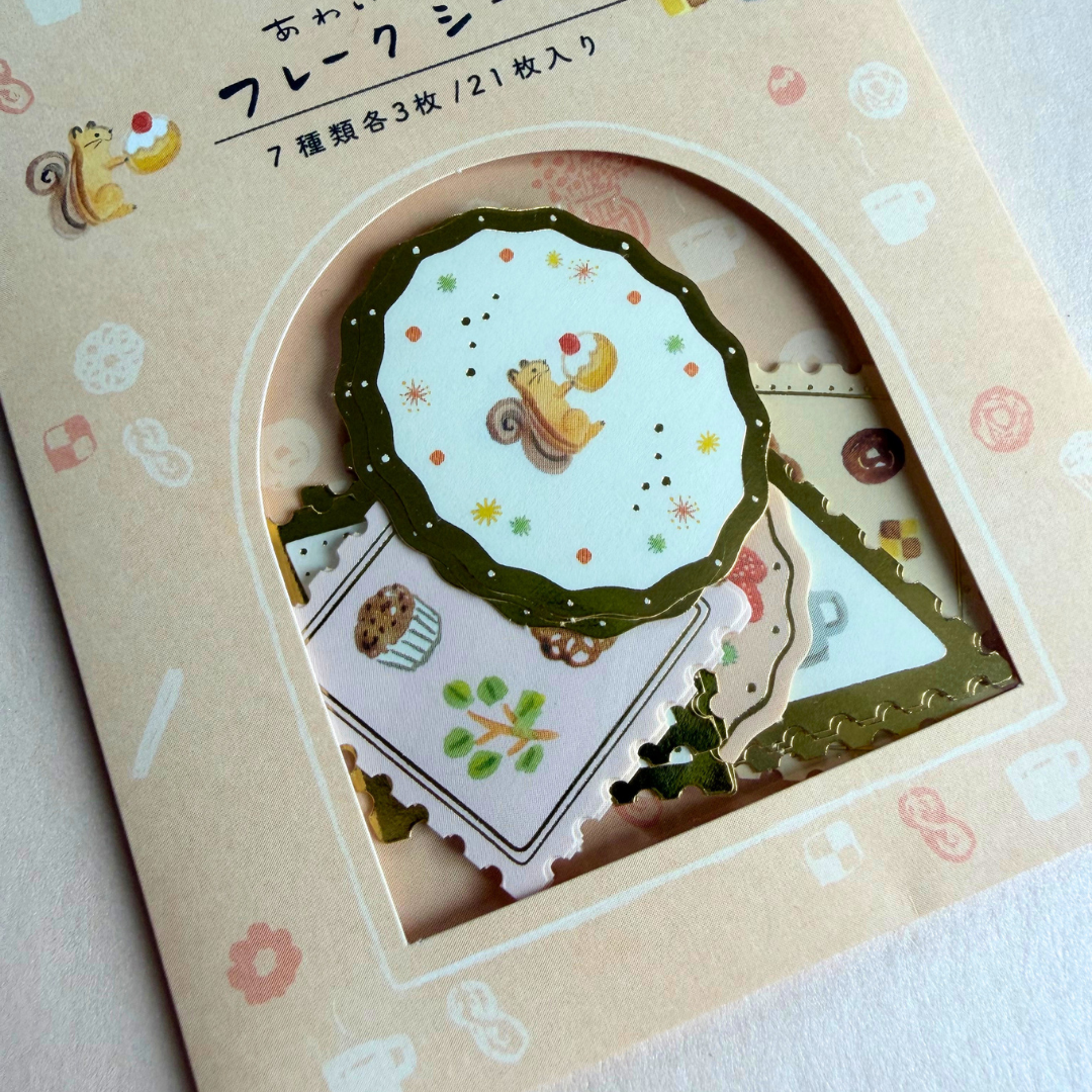 Pochette de Stickers Écureuil Gourmand