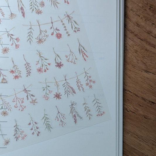 Stickers Mind Wave Bouquets de Fleurs Séchées Pink