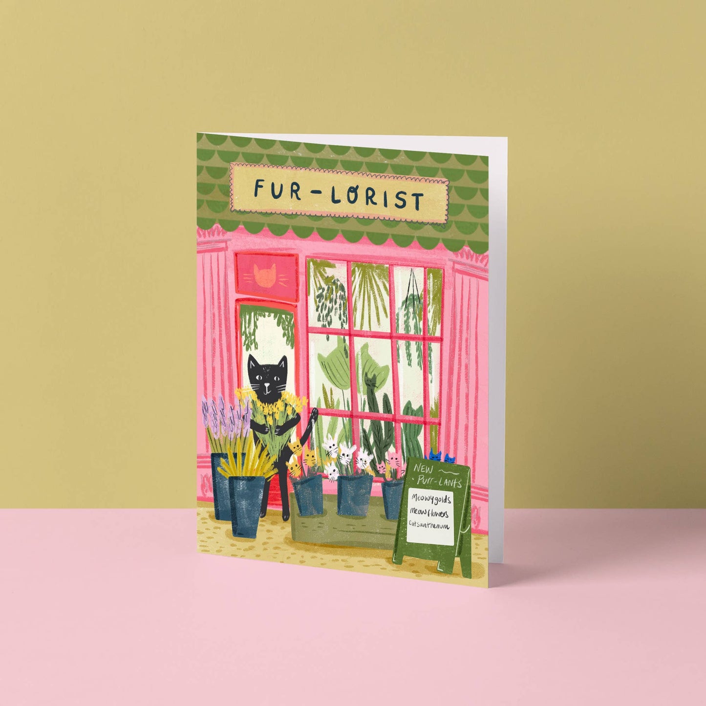 Carte Chat Fleuriste Niaski