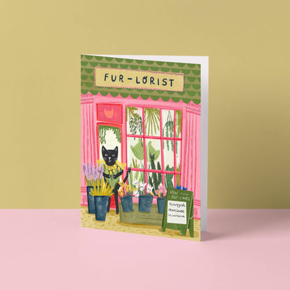Carte Chat Fleuriste Niaski