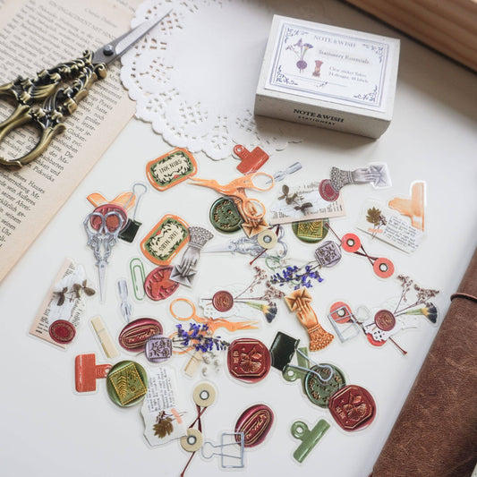 Boîte de 48 stickers en PVC Essentiels de Papeterie Note & Wish