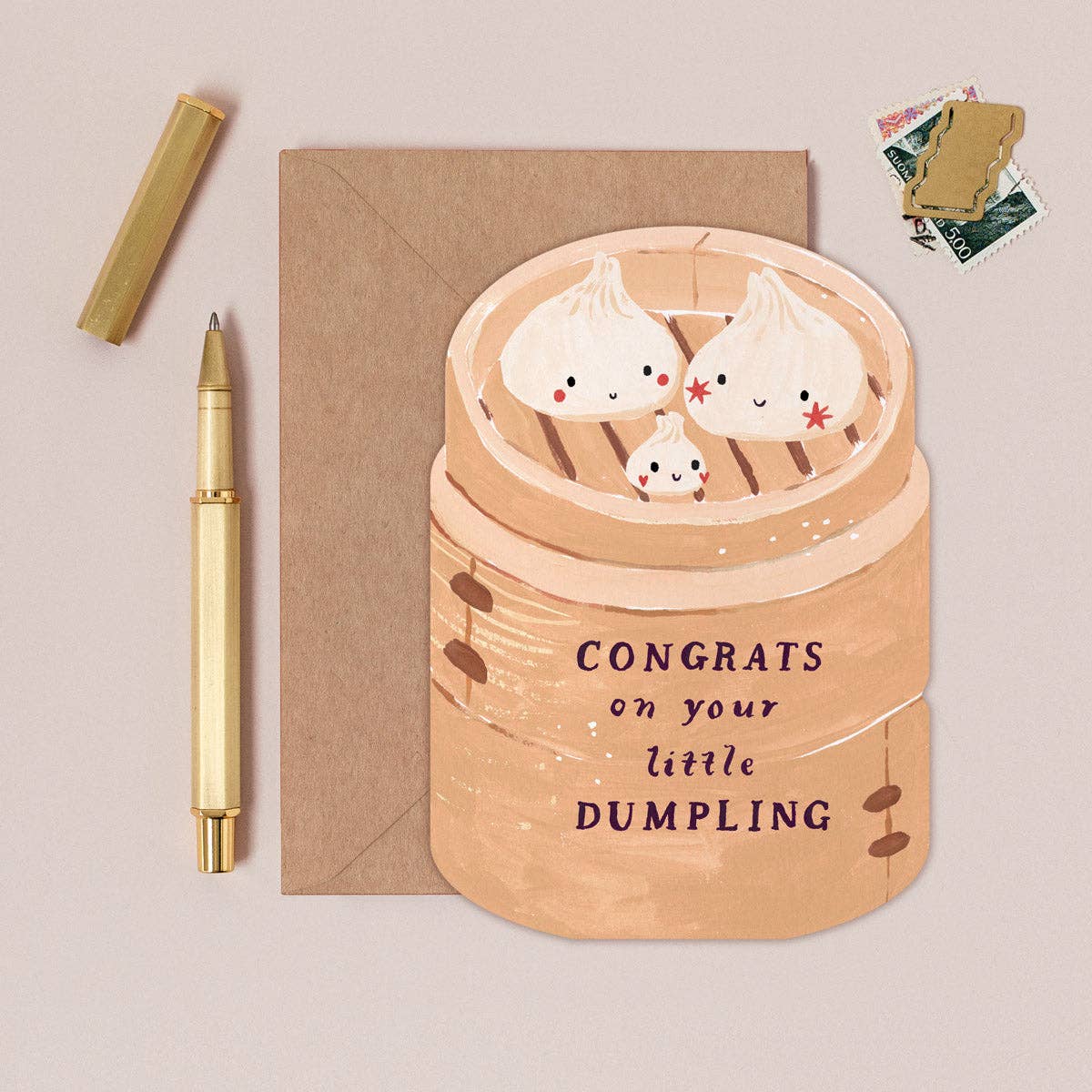 Carte de naissance Dumpling Sister Paper Co.