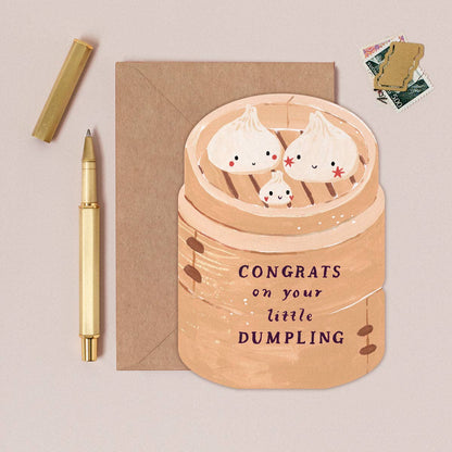 Carte de naissance Dumpling Sister Paper Co.