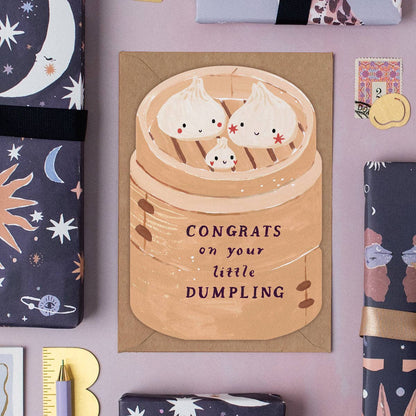 Carte de naissance Dumpling Sister Paper Co.
