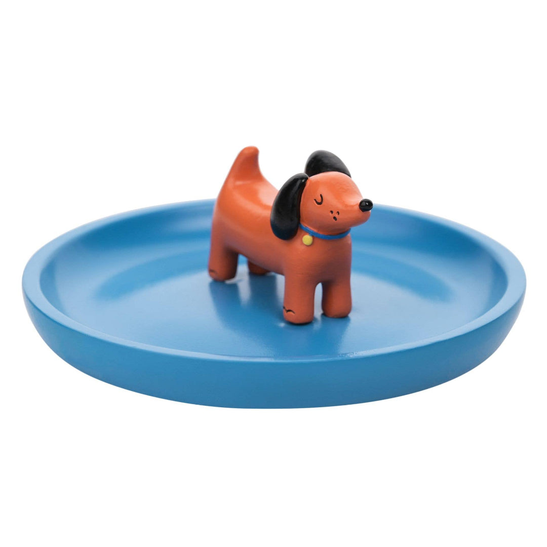 Vide-Poches Bleue avec Chien - Raspberry Blossom