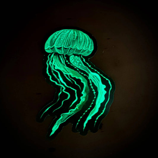 Autocollant Phosphorescent Méduse Katie Daisy