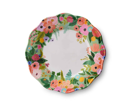 4 Grandes Assiettes en mélamine Jardin fleuri Rifle Paper Co