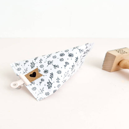 Tampon en bois Fond Fleurs - Der kleine Sperling