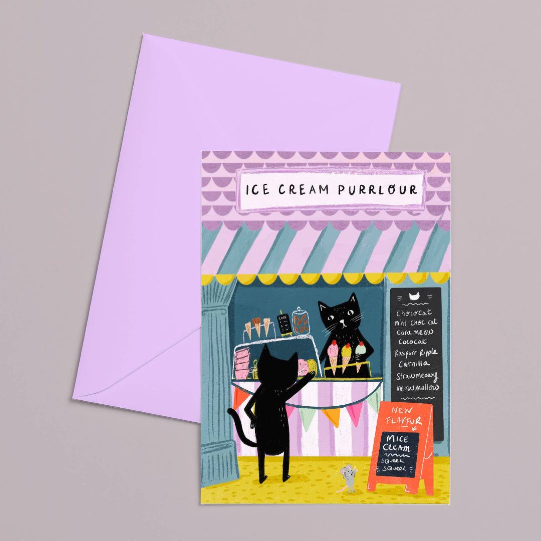 Carte Chat chez le Glacier Niaski