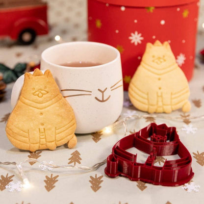 Emporte-pièce Chat Père-Noël - Uniberry 3D