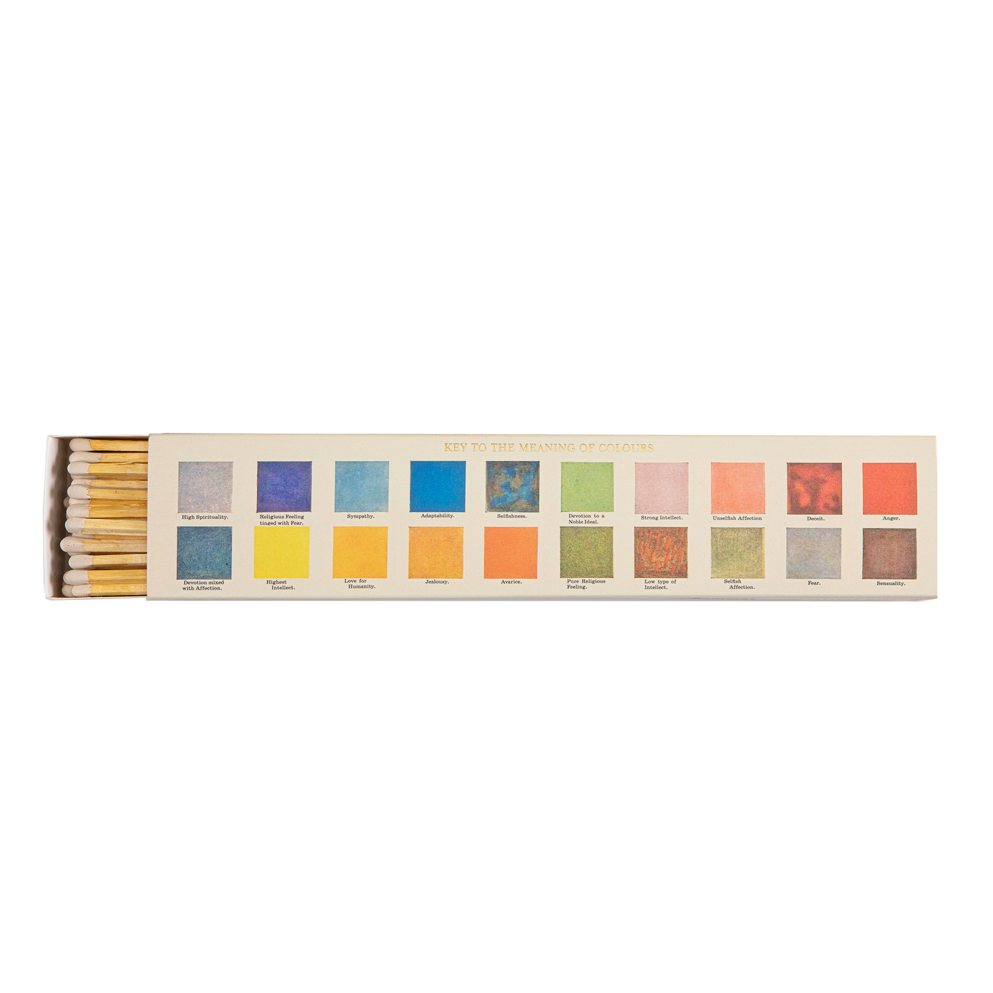 Grande Boite d'Allumettes La signification des couleurs