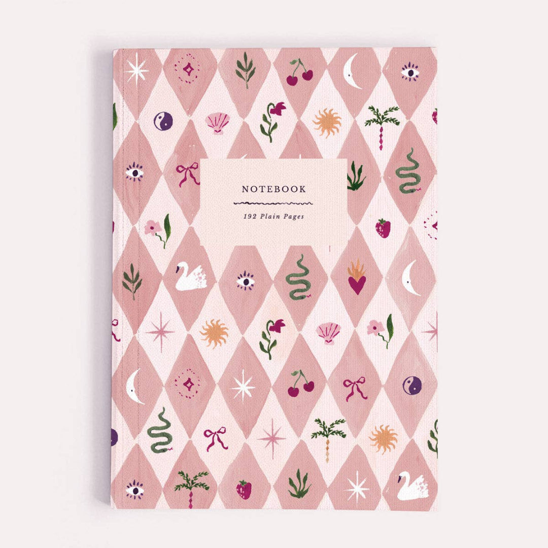 Carnet A5 Arlequin Blush Pages Blanches Sister Paper Co.