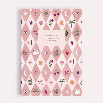 Carnet A5 Arlequin Blush Pages Blanches Sister Paper Co.