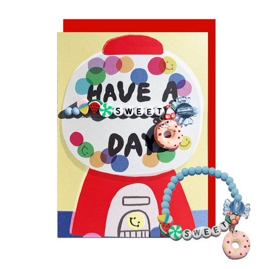 Carte Have a Sweet Day avec bracelet - Jolly Awesome