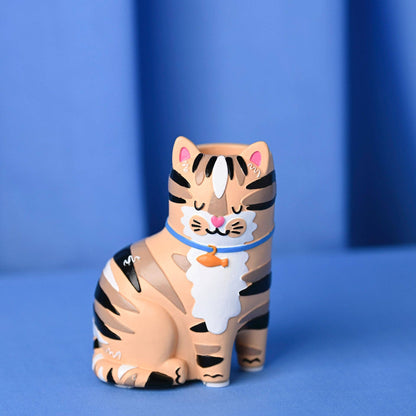 Petit Pot à Crayons/Allumettes en Forme de Chat