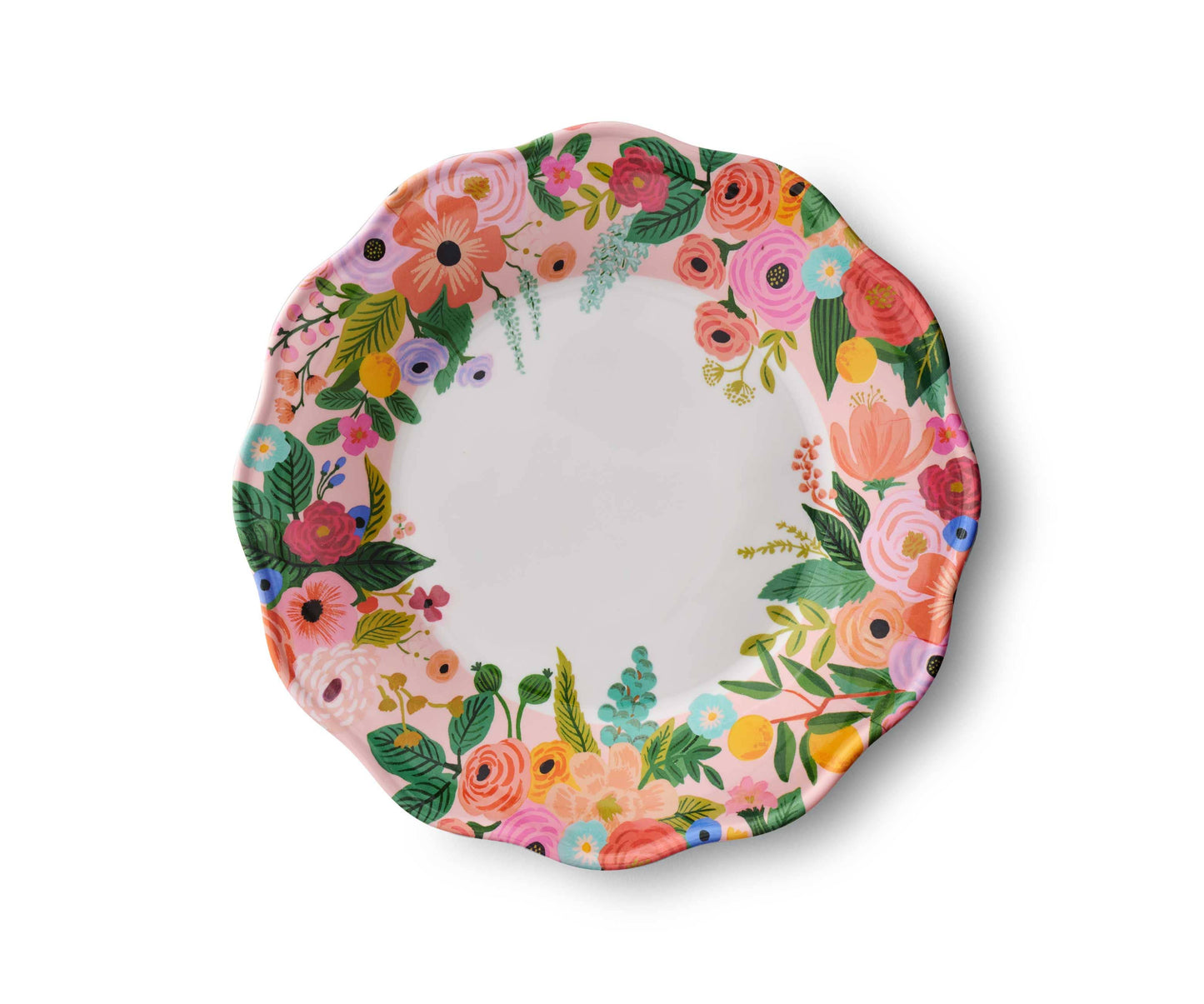 4 Grandes Assiettes en mélamine Jardin fleuri Rifle Paper Co