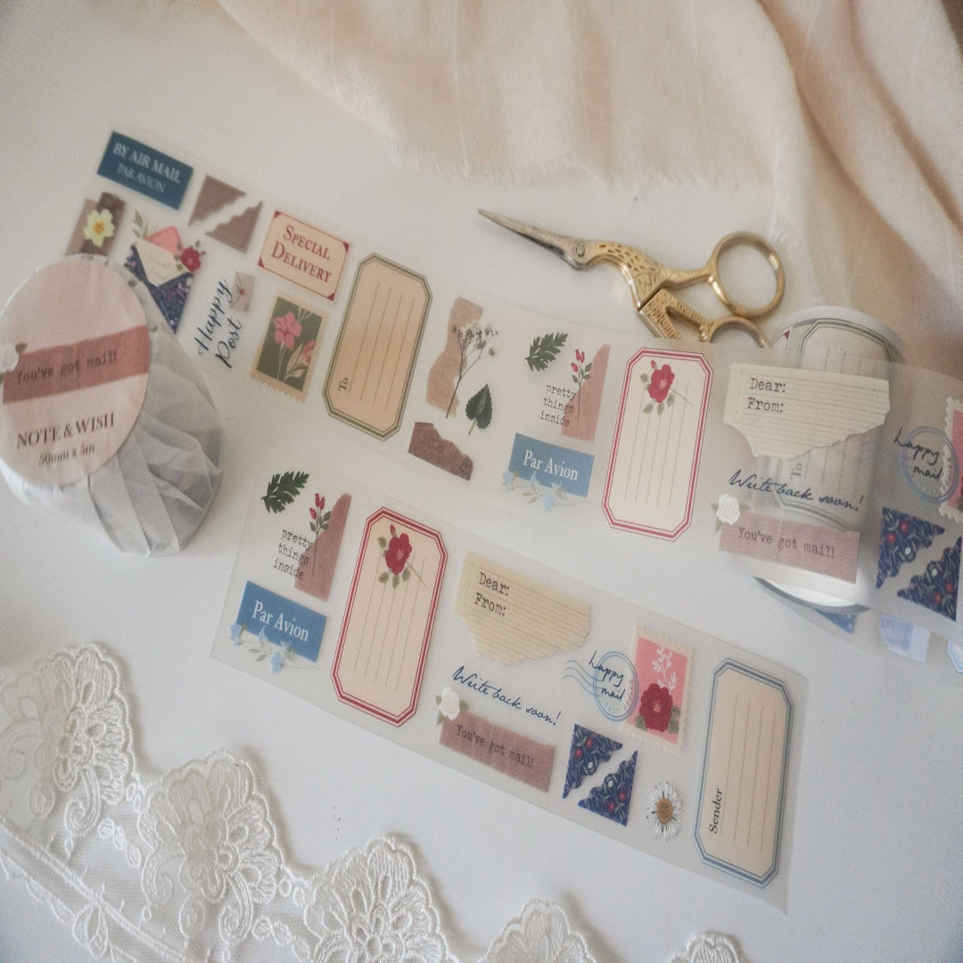 Ruban en PET Courrier Note & Wish
