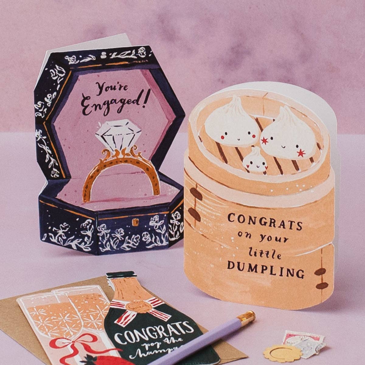 Carte de naissance Dumpling Sister Paper Co.