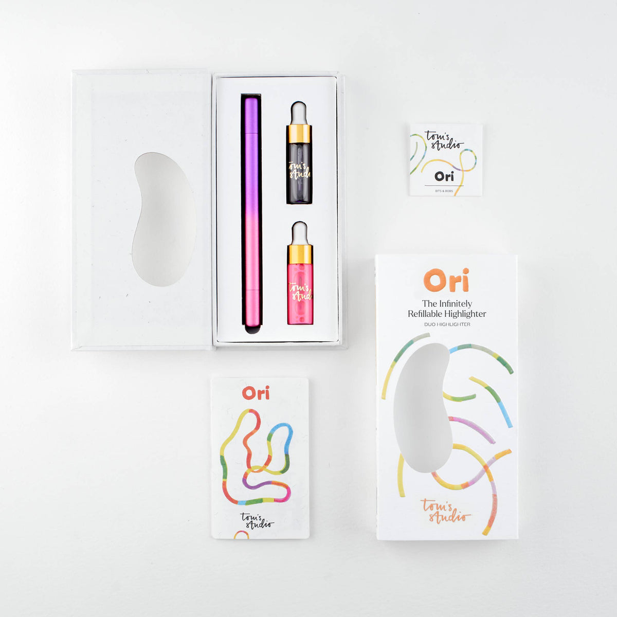 Surligneur Rechargeable Ori  Pink/Purple Tom's Studio