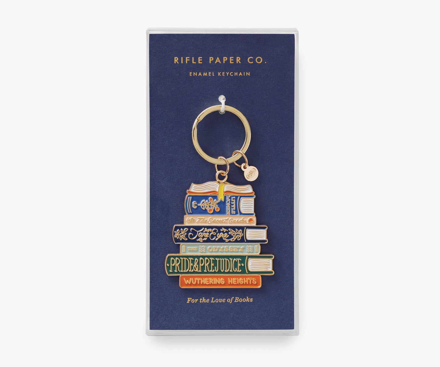Porte-clés émaillé Club de lecture Rifle Paper Co