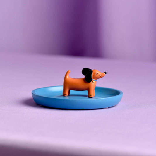 Vide-Poches Bleue avec Chien - Raspberry Blossom